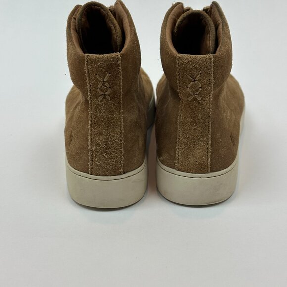 Frye Women's Lena Zip Up Suede High Top Sneakers - TAN - Women's 7.5 - Picture 10 of 14